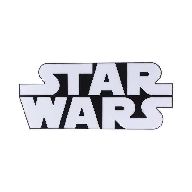 Paladone Star Wars Logo Light - Nachtverlichting - Zwart/Wit - 28.5cm - PVC