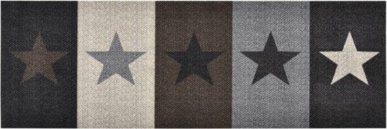 vidaXL Keukenmat wasbaar Star 45x150 cm
