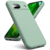 Google Pixel 8a Coque Housse Étui Silicone Gel Fine + Verre Trempé - Vert