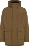 Blend BHFOSS PARKA JKT. Heren Parka Lange Mouw Bruin Polyester Casual Herfst/Winter M