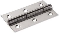 Fixmasters Skapa Global B.V. Smalscharnier - Rechte hoeken - 50x30mm - Vaste pen - RVS