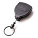 KEY-BAK SUPER48 PLUS HD 0S48-8474 sleutelhanger voor beide handen intrekbaar met 121,9 cm intrekbaar koord en afsluitbare stalen riemclip, zwart, 226,8 g