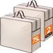 Sac de rangement 75 l avec poignées renforcées - Lot de 2