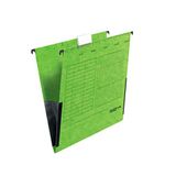 Origineel Falken Origineel 25 stuks hangmappen UniReg. Made in Germany. Gemaakt van gerecycled karton voor DIN A4 met linnen kikkers groen ideaal voor het losbladig klasseren in het kantoor en de overheid.
