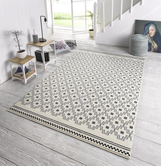 Zala Living Vloerkleed Design cubic grijs / creme 140x200cm