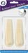 DID deurstoppers/deurwiggen - set van 2x stuks - wit - rubber - deurbuffer