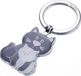 TROIKA Porte-clés Chat & Chatte Gris