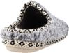 Toni Pons Pantoufles pour femmes style sabot en peau de mouton | DARLA-SB | Taille 36 | Imprimé léopard | Laine | Gris