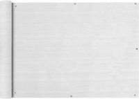 vidaXL Balkonscherm HDPE 75x400 cm Wit