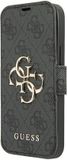 Guess Bookcase hoesje - Effen Grijs - Kunstleer geschikt voor iPhone 13 Pro Max