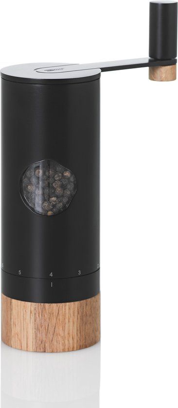 Adhoc PowerMill Peper- of Zoutmolen - Roestvast Staal - Zwart