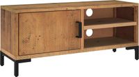 vidaXL Tv-meubel 90x30x40 cm Massief Grenenhout Bruin