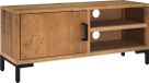 vidaXL Tv-meubel 90x30x40 cm Massief Grenenhout Bruin