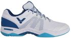 Victor SH S82 AF - Chaussure de badminton d'intérieur - Blanc / Bleu - Taille 44.5