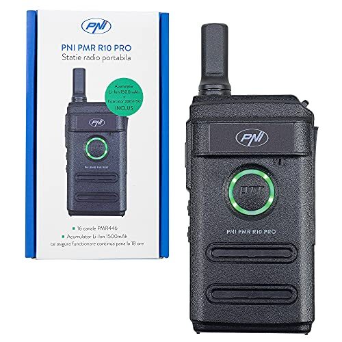 PNI Draagbare radio PMR R10 PRO, 446MHz, 0,5W, monitor, scan, CTCSS DCS-codes