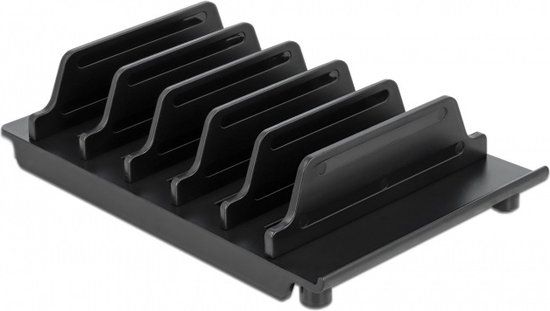 Delock standaard voor 6 tablets en/of smartphones / zwart