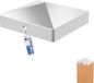 Gezu Impex Capuchon d'embase Acier inoxydable 91x91 mm
