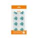 Decora 0500381 verpakking met 8 roze monnikenmotief, blauw