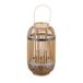 NATURAL LIVING Saigon lantaarn van bamboe en metaal, diameter 21 cm x h 38 cm