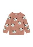 s.Oliver Strickpullover roze lange mouw ronde hals dierenprint unisex 68