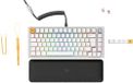 Glorious Gaming GMMK PRO 75% - Modulair mechanisch gamingtoetsenbord, TKL-formaat, 1,5 kg frame, aanpasbaar, Fox-switches, spiraalkabel, polssteun, witte PBT-toetsen, Engelse UK QWERTY-indeling - Wit