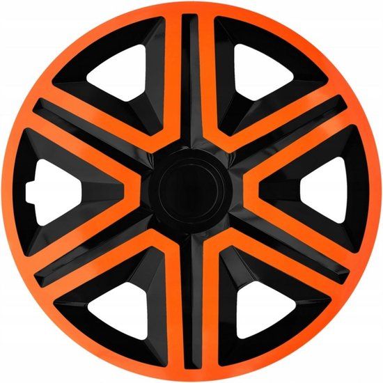ACTION Wieldoppen 15 inch - 4 stuks - zwart-oranje