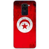 Tunesische vlag Siliconen hoesje compatibel met Xiaomi Redmi Note 9