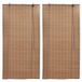 VidaXL Rolgordijnen 2 st 100x160 cm bamboe bruin