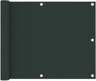 Merkloos Balkonscherm - 75x300 cm - Donkergroen - Oxford Stof