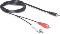 Delock Kabel Audio Klinke 3,5 mm Stecker - 2 x Cinch Steck