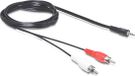 Delock Kabel Audio Klinke 3,5 mm Stecker - 2 x Cinch Steck