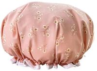 Douchemuts Jonyx Douchemuts - Douche kap - Bloemen - Haar drooghouden - Shower Cap flowers - Dikke stof - Waterdicht - Vrolijke print