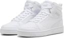 PUMA Rebound V6 Mid Jr Unisex Sneakers - PUMA White-Cool Light Gray