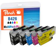 Peach Spar Plus Pack cartouches d'encre, compatible avec Brother LC-426