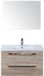 BES LED Seville Badmeubelset 80 cm - Craft Oak - Keramische Wastafel Wit Enjoy met Spiegel