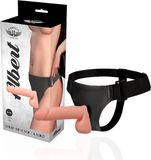 Harness Attraction Albert Realistic Flesh 17.5 X 4.3cm Strapon Dildo with Harness