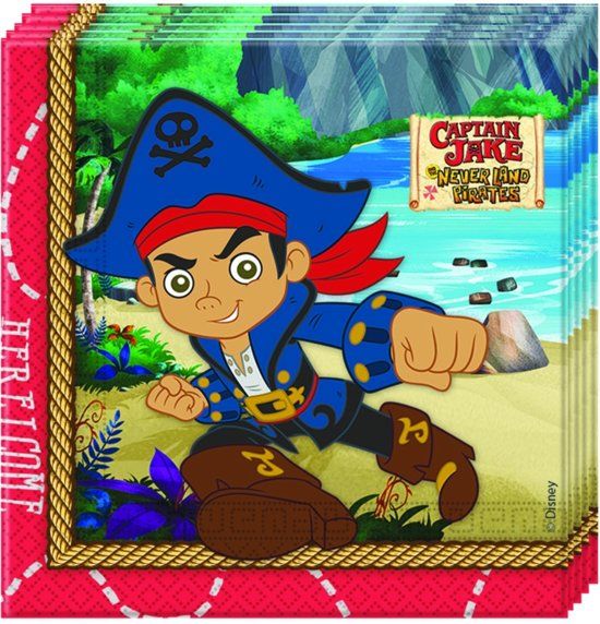 Disney Captain Jake Servetten 33 x 33 cm - 20 stuks