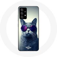 Maniacase Etui voor Samsung Galaxy A13 5G Paarse Bril Stijl
