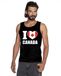 Bellatio Decorations I love Canada Zwart supporter singlet shirt/ tanktop heren - Canadees shirt heren XXL