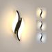 Goeco LED Wandlamp Binnen 12W 1350LM 3000K/4500K/6500K, Zwart