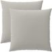 vidaXL - Kussensloop - 2 stuks - HEERLEN - Grijs - 65 x 65 cm - Polyester