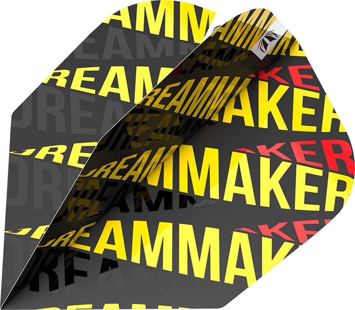 Target Pro Ultri Dimitri Van Den Bergh 80 No6 Flights - Zwart/Geel/Rood