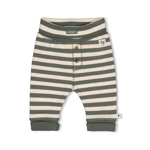 Feetje babybroek Wiggle and Waddle - groen/ecru