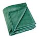 LINDER Rechthoekige deken zacht en cocooning – kleur smaragdgroen – 100% polyester – afmetingen 130 x 180 cm – collectie Cocoon