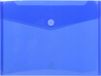 Exacompta Lot de 10 pochettes enveloppes - PP avec fermeture velcro - A4 - Bleu