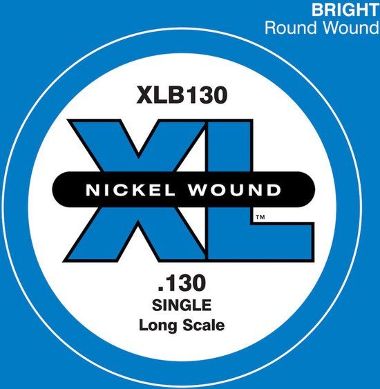 D'Addario XLB130 Bass XL Single String - Basgitaarsnaar - Enkel - Overig Materiaal