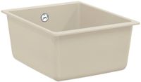 vidaXL - Wasbak - 80% Kwarts en 20% Hars - 370 x 460 mm - Beige