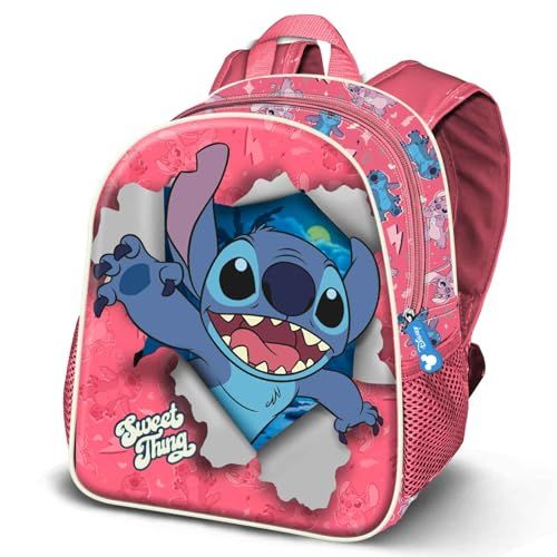 Disney - Basic rugzak, 31 x 39 cm, inhoud 18,2 l, Roze steek ding, Eén maat, Basic Rugzak Thing