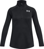 Under Armour Tech Graphic 1/2 Zip Meisjes Sportshirt - Zwart - Maat 122