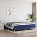 Maison Exclusive - Cadre de lit avec sommier tapissier, bleu, 200 x 200 cm, textile